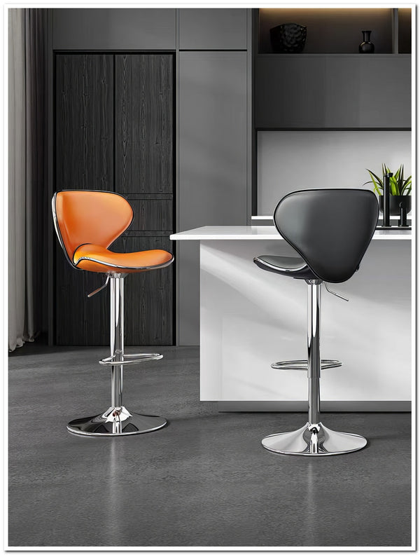 Adjustable Bar Chair,Inverted Triangle High Back,Modern and Simple High Stool,Load-Bearing 120kg,Multi-Color Optional